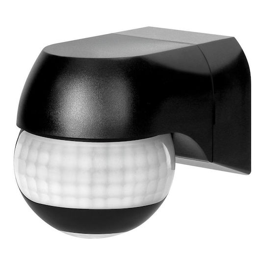 Senzor de Mișcare 180° Ip44 800 W Max 15 M Mini Negru Cr-286/b