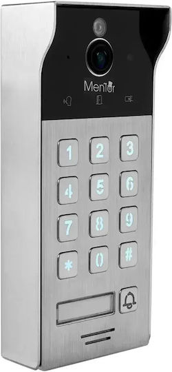 Interfon Video Smart Wi-Fi pentru o familie Mentor SVK274B 2 fire 7 inch IPS 2MP FHD Card PIN Tuya IP65 Negru