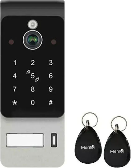 Interfon Video Smart Wi-Fi Ai 1 Familie Mentor Svk272b 2 Fire 7 Inch Ips 2mp Fhd Card Pin Tuya Ip65 Negru