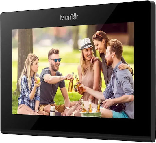 Interfon Video Smart Wi-Fi pentru o familie Mentor SVK274B 2 fire 7 inch IPS 2MP FHD Card PIN Tuya IP65 Negru