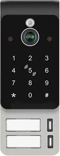 Interfon Video Inteligent Pentru 2 Familii Mentor Svk4105b Cu 4 Fire Wi-Fi Card Pin Tuya 10 Inch Ips Dvr Fhd 2mp Ik08 Negru