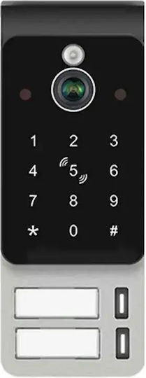 Interfon Video Smart Wi-Fi Ai Pentru 2 Familii Mentor Svk273w 2 Fire 7 Inch Ips 2mp Fhd Card Pin Tuya Ip65 Alb