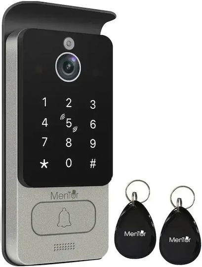 Interfon Video Smart Wi-Fi AI cu 2 Fire Mentor Svk271b 7 Inch Ips 2mp Fhd Card Pin Tuya Ip65 Negru