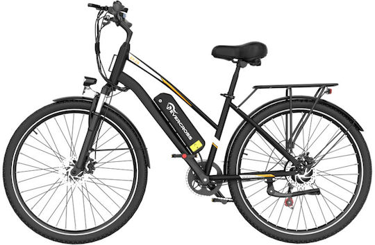 Evercross EK28S 28" Ασημί Ηλεκτρικό Ποδήλατο Πόλης