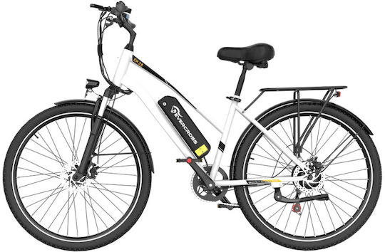 Evercross EK28W 28" Weiß Elektrofahrrad Stadt