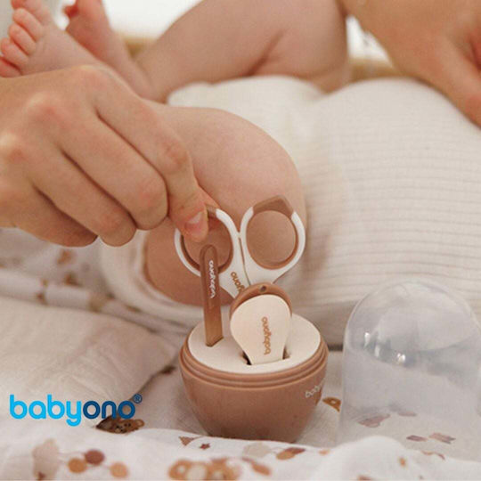 Babyono Σετ Περιποίησης Νυχιών Μωρού Μπεζ