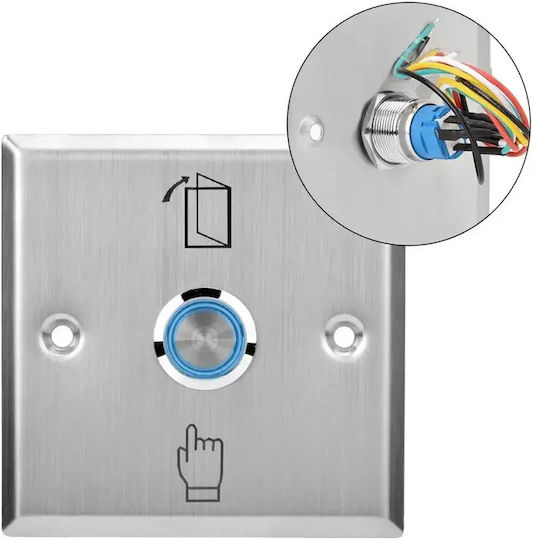 Mentor Acs033 Buton De Ieșire Control Acces Fără Com 12v Încastrat Iluminat Oțel