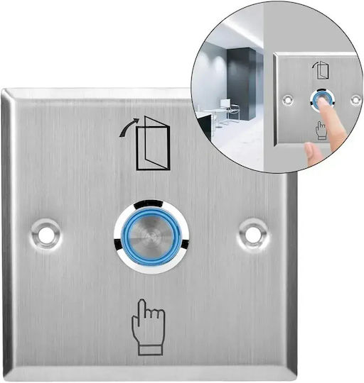 Mentor Acs033 Buton De Ieșire Control Acces Fără Com 12v Încastrat Iluminat Oțel