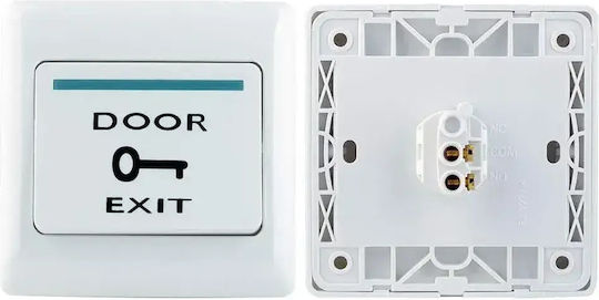 Mentor Buton De Ieșire Control Acces Acs031 Fără Nc Com 12v Încastrat Iluminat Ignifug