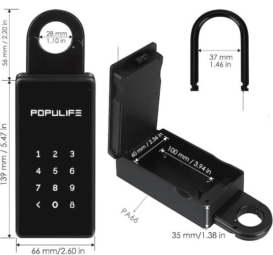 Έξυπνη Εξωτερική Θήκη Κλειδιών Wifi Bluetooth Populife Ip66 Gateway Είδη Προβολής Έκθεσης Κατηγορία Α