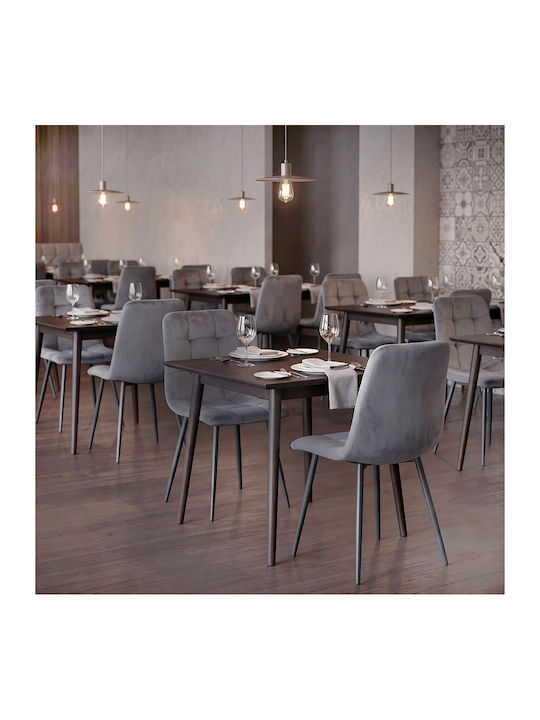 Tito Dining Chair Velvet Anthracite 44x55x88cm