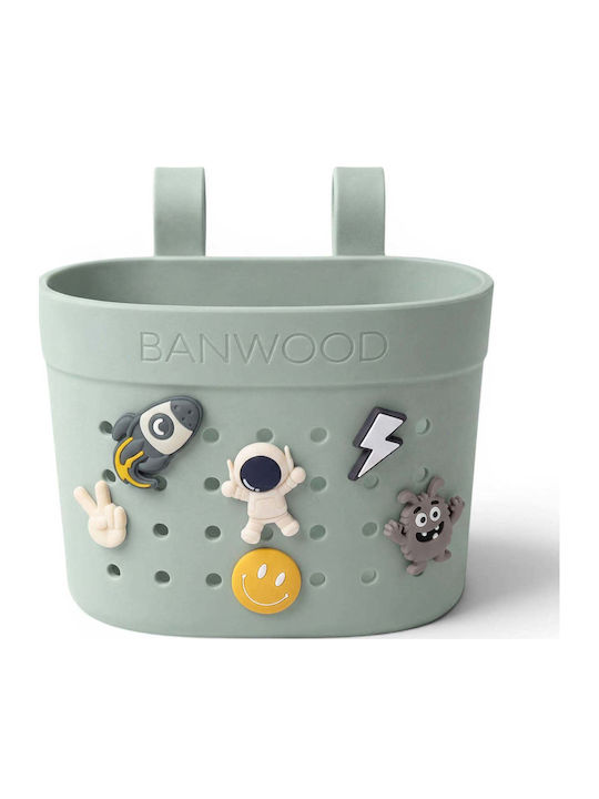 Banwood Kinder-Equipment Fahrradkorb Grün