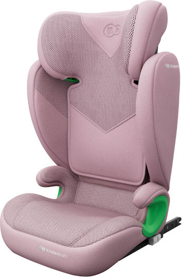 Kinderkraft Junior Fix 2 Plus Καθισματάκι Αυτοκινήτου i-Size με Isofix Pink 15-36 kg