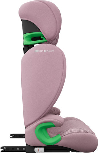 Kinderkraft Junior Fix 2 Plus Καθισματάκι Αυτοκινήτου i-Size με Isofix Pink 15-36 kg