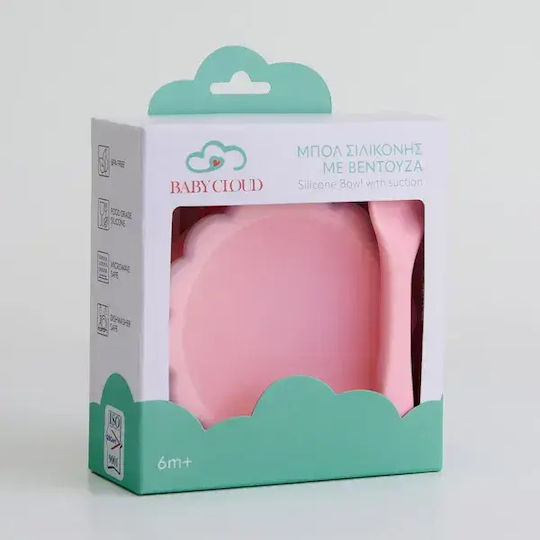 Baby Cloud Baby Food Container Set made of Silicone Pink