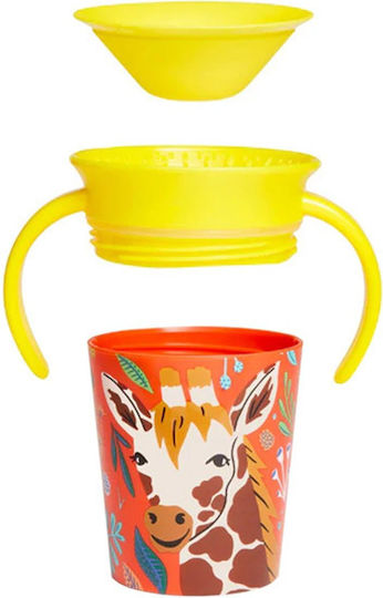 Munchkin Детска Чаша Miracle 360° Wildlove Sippy Cup от Пластмаса Жълта 177мл за 6м+