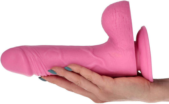 Toyz4lovers Realistisches Dildo mit Hoden und Saugnapf Fuchsie 23cm