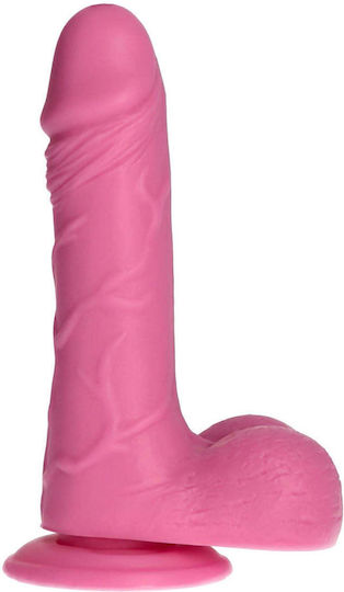 Toyz4lovers Realistisches Dildo mit Hoden und Saugnapf Fuchsie 23cm