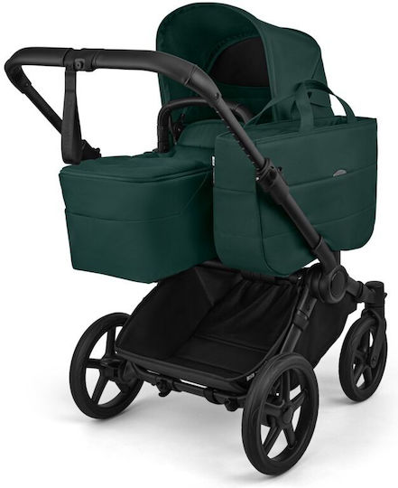 Bugaboo Donkey 6 Καρότσι 2 σε 1 Kατάλληλο για Nεογέννητο Complete Black/Fern Green