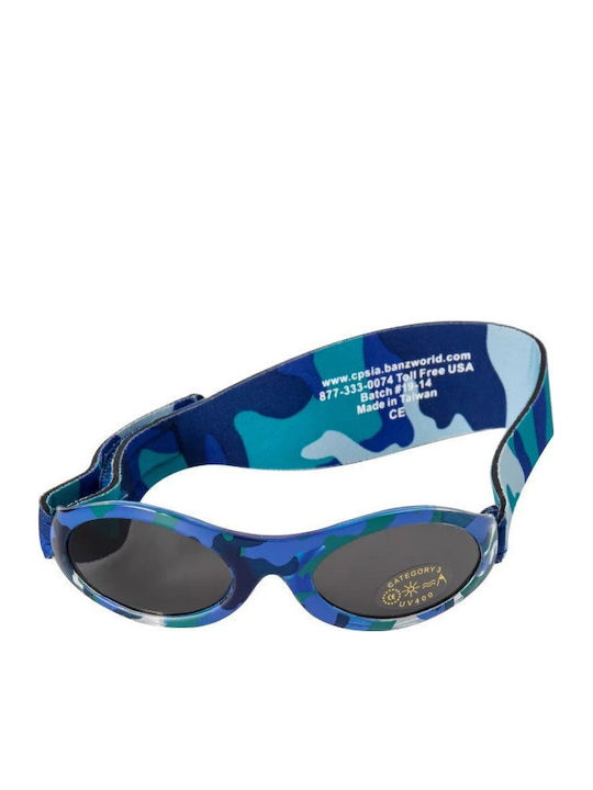 Banz Unbreakable Oval Baby Kids Sunglasses Blue for 2-5 Years