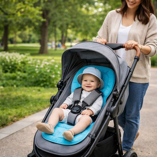 Bo Jungle Στρώμα Καροτσιού B-Stroller Liner Turquoise Διπλής Όψης Τιρκουάζ