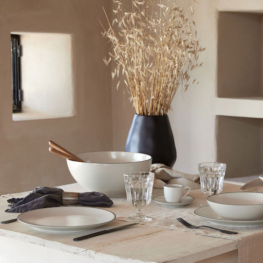 Beige Salad Bowl