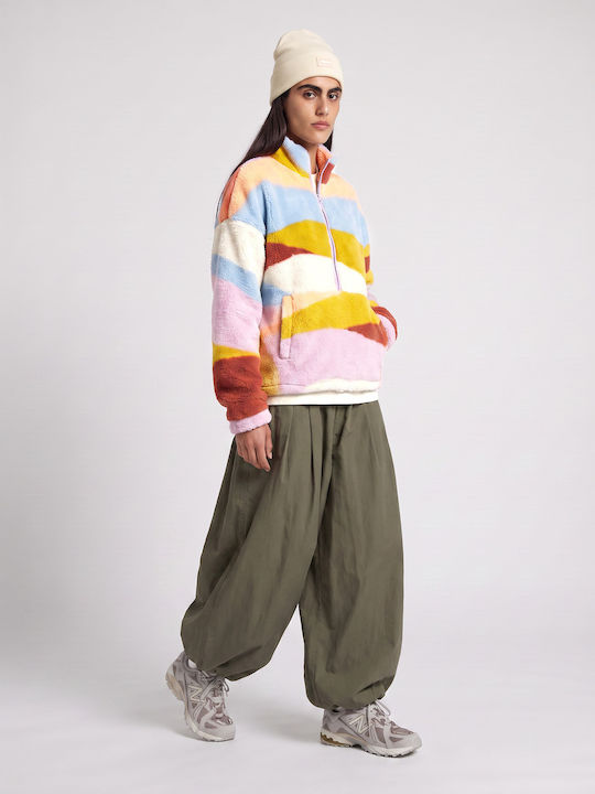Fleece Γυναικεία Ζακέτα με Φερμουάρ