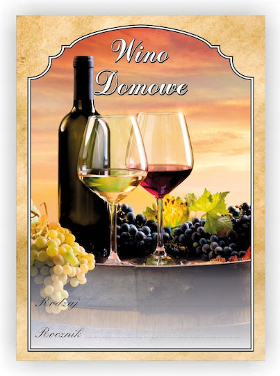 Wine Bottle Label Sticker Alcohol 10 Pieces Pattern Number 1