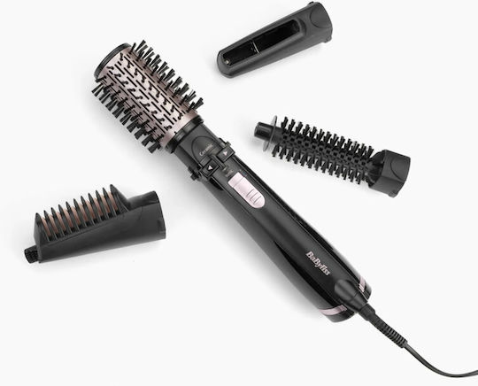 Babyliss Dry, Straighten & Style Ceramică Perie Electrică cu Aer & Cap Rotativ pentru Îndreptare și Bucle 1000W