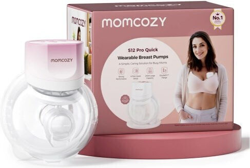 Momcozy Elektrische Einfache Milchpumpe Strom Rosa
