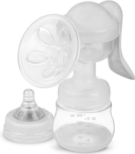 Berdsen Pompa de sân simplă manuală Fără BPA Alb 150ml