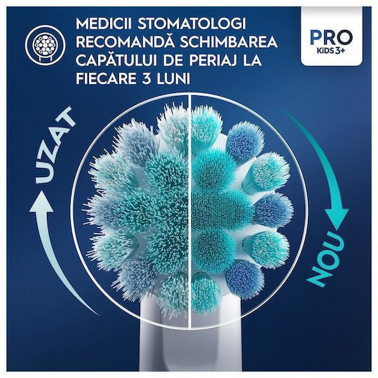 Oral-B Vitality Pro Periuță De Dinți Electrică Pentru Copii Cu Cronometru Pentru 3+ Ani