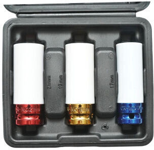 Set Chei Priză Impact Prezoane Roată 17mm 19mm 21mm 1/2 Inch Pătrat Smartic Model Sma-000163
