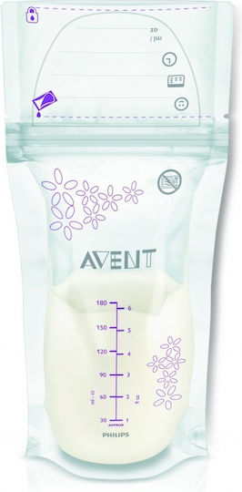 Philips Breast Milk Storage Bags 180ml 25 Pieces