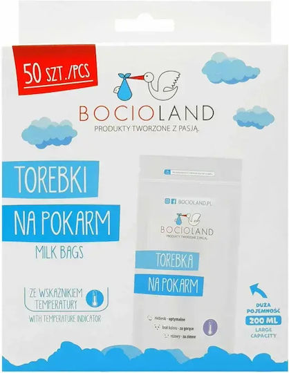 Bocioland Muttermilch-Aufbewahrungsbeutel 200ml 1cm