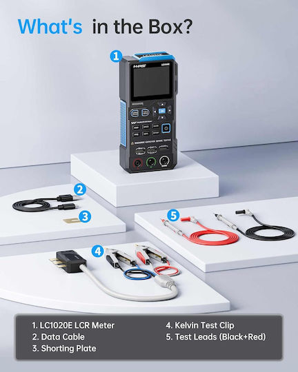 Professional Digital Multimeter Fnirsi True Rms Ac Dc Voltage Measuring Device Current Resistance Capacitance Contactless Ncv Detection Backlit Lcd Screen