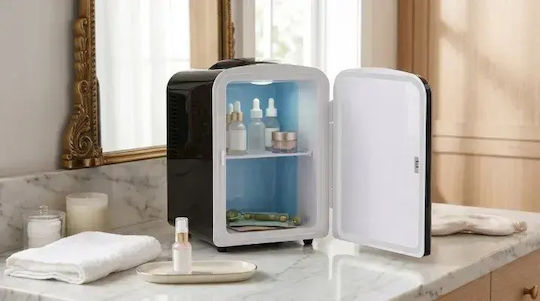 Cosmetic Refrigerator 4lt With Shelf And Heating Function Black 42W