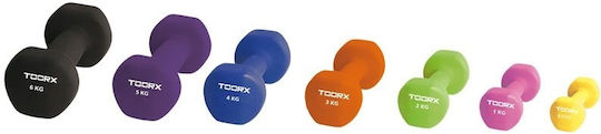 Toorx Дъмбел от неопрен Дъмбел Шестоъгълник от Неопрен 1 x 3.0кг