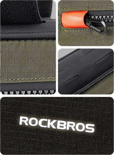 Rockbros 30120079001 Bicycle Bag 1.7 L Frame Green Black 5907769361432