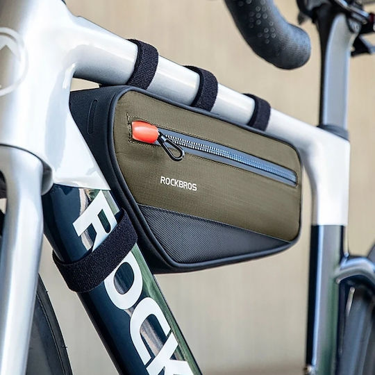 Rockbros 30120079001 Bicycle Bag 1.7 L Frame Green Black 5907769361432