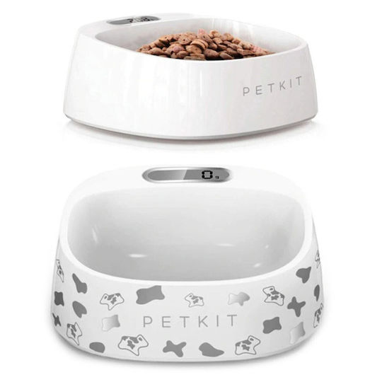 Food and Water Bowl for Dog made of ABS Plastic 450ml 16.5x17cm with Scale