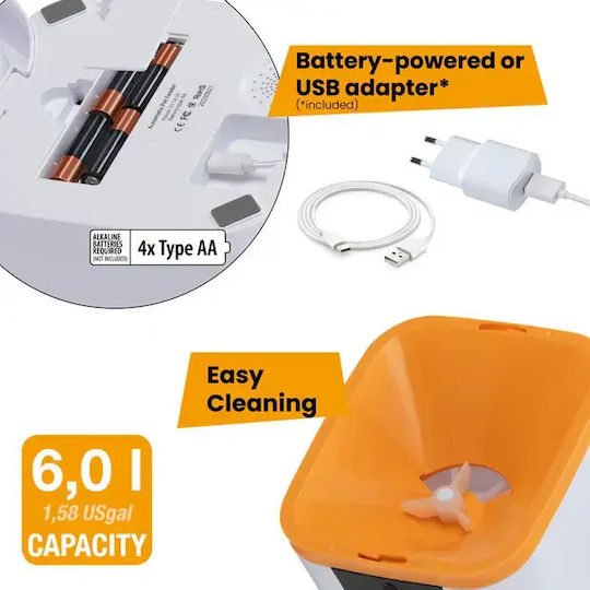 Ferplast Risto Pet Automatic Feeder for Dog & Cat 2 x 6lt