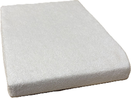 King Size Schutzbezug mit Ausgestattet Weiß 180x200+25cm