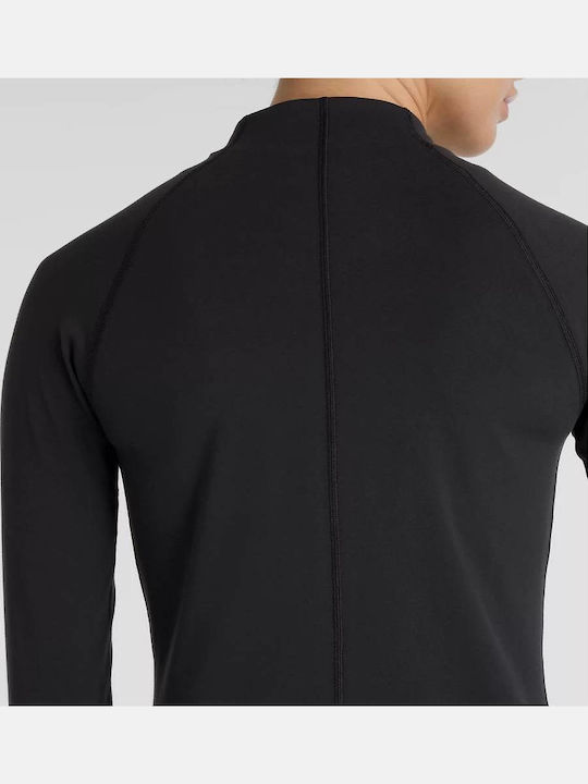 Harmony Damenbluse mit Reißverschluss Schwarz