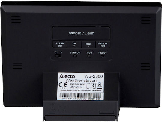 Alecto WS-2300 Stație Meteo Fără Fir Digitală De Masă Neagră