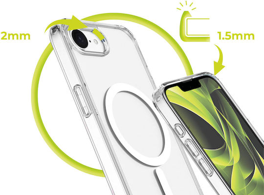 Mobile Origin Silicone Back Cover 1.5mm Transparent (iPhone 17e / 16e)