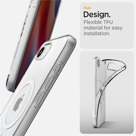 Spigen Crystal Flex (MagFit) Back Cover Silicon Transparent (iPhone 17e / 16e)