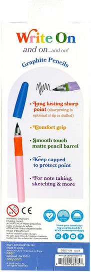 Write On Graphite Pencil Set Eraser 3 Pieces