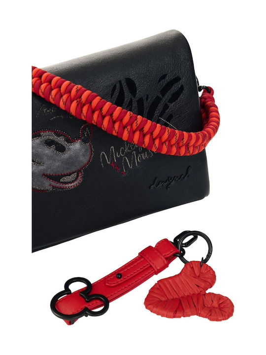 Knitted Women's Handbag Shoulder Black