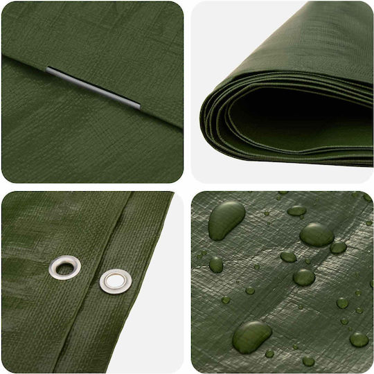 vidaXL Waterproof Tarpaulin 180gr/m² 3x2m Light Type Green